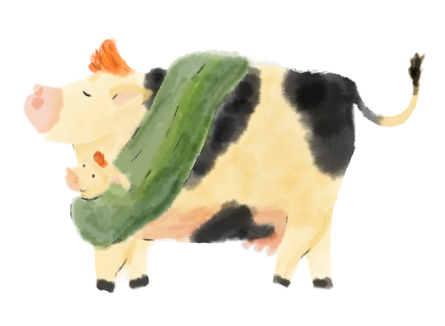 Illustration of a cow